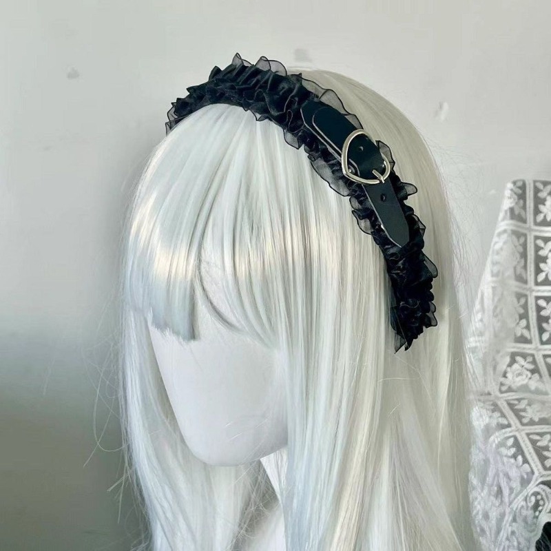 Women Accessories Shop Design - ที่คาดผมผู้หญิงทำมือสไตล์คาวาฮ โลลิต้า ฮาราจูกุ แฟชั่น Y2K ดีไซน์ลูกไม้