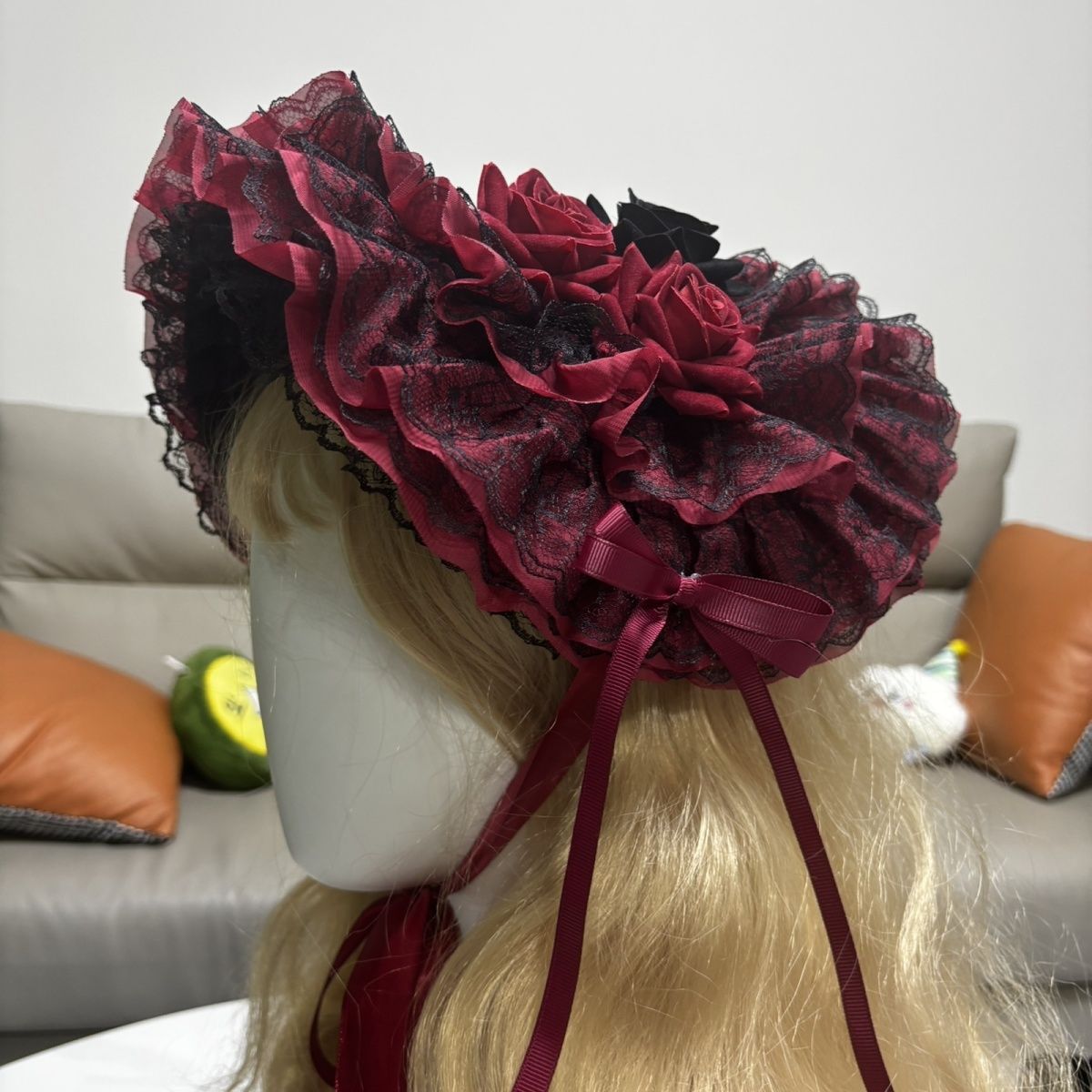 Women'S Victorian Era Accessories - หมวกกอธิคแบบดั้งเดิม สีดำ สีแดง สีน้ำเงินไคลน์ สไตล์โลลิต้า วินเทจ